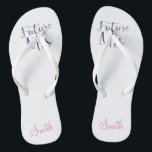 Chanclas Futuro Sra. Personalizable<br><div class="desc">Gran idea de regalo para la novia.</div>