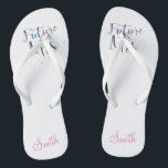 Chanclas Futuro Sra. Personalizable<br><div class="desc">Gran idea de regalo para la novia.</div>