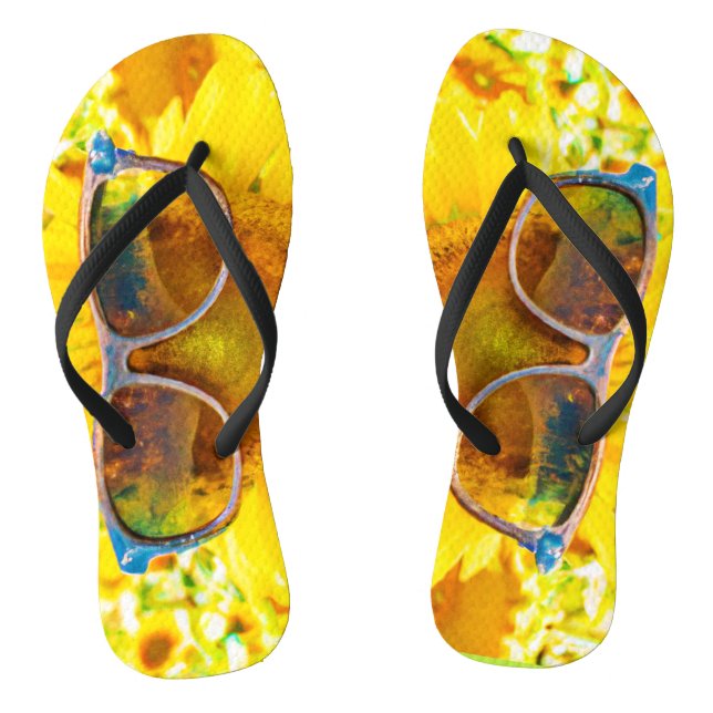 Chanclas Gafas de sol de girasol Chic (Plantilla)