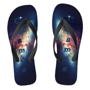 Chanclas Galaxia Nebulosa Azul Espacio Cosmos