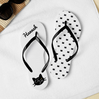 Chanclas Gama de gato del patrón de gatos de gatos adorable