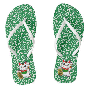 Chanclas Gato afortunado japonés: Maneki Neko