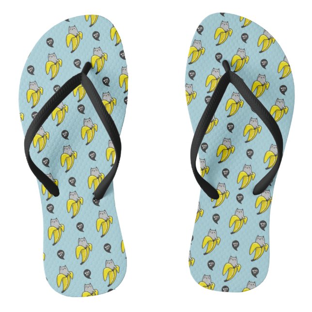 Chanclas Gato en banana (Plantilla)