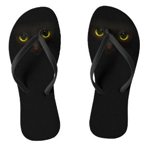 Chanclas Gato negro lindo