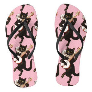 Chanclas Gato que toca el banjo Thunder_Cove