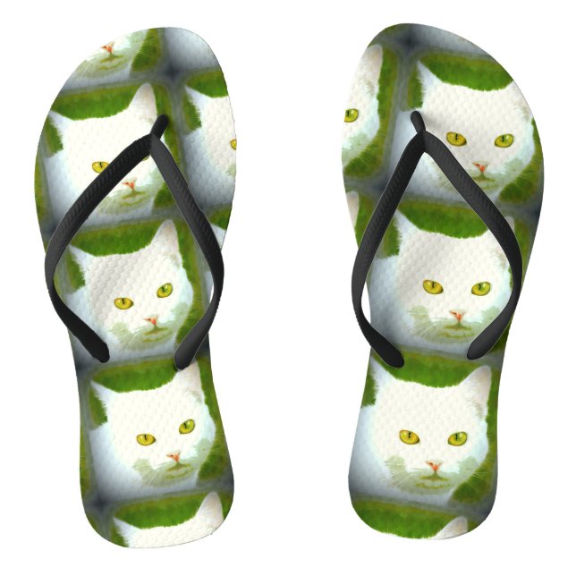 Chanclas Gatos blancos (Plantilla)