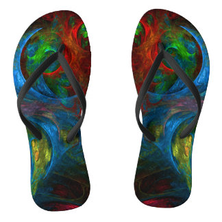 Chanclas Génesis Arte abstracto azul