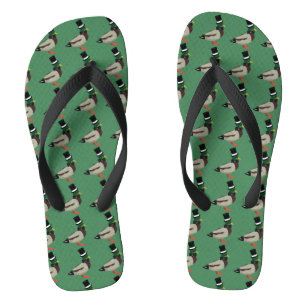 Chanclas Gentleman Mallard Duck Pattern Flip Flops