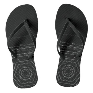 Chanclas Geometría tribal negra