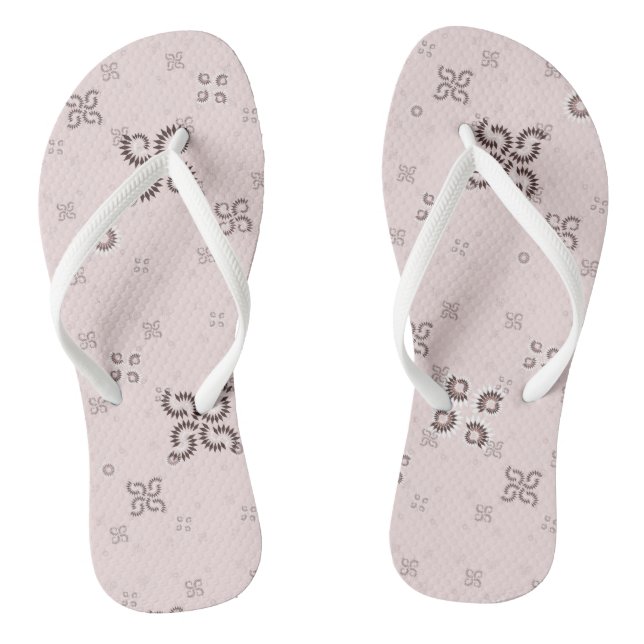 Chanclas geométrico rosa de piggy (Plantilla)