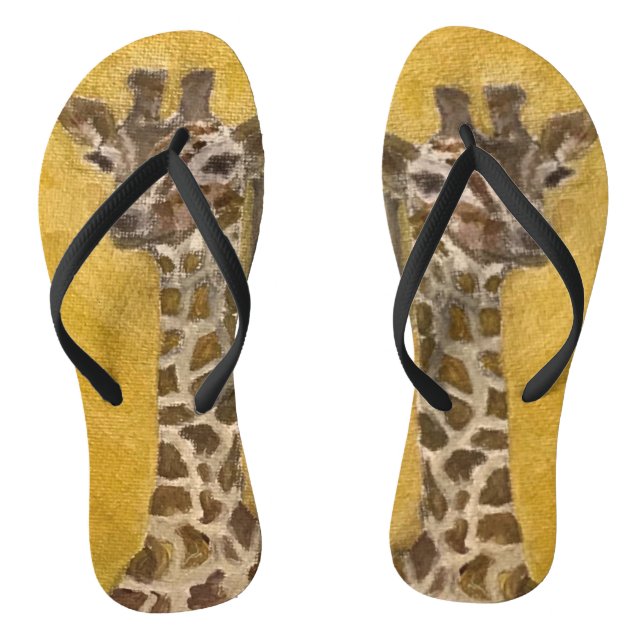 Chanclas Gigante suave verano moda Giraffe diseño (Plantilla)