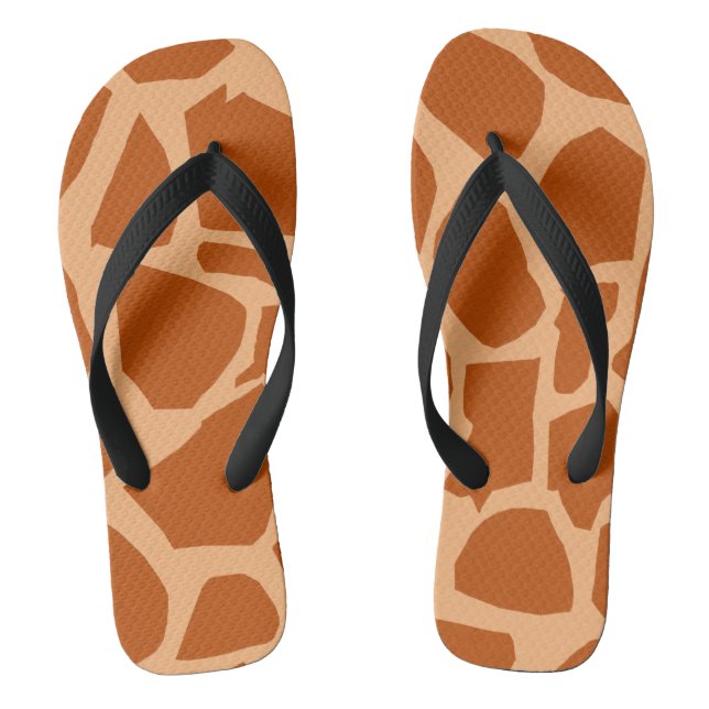Chanclas Giraffe Textura Flip Flops (Plantilla)