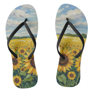 Chanclas girasol
