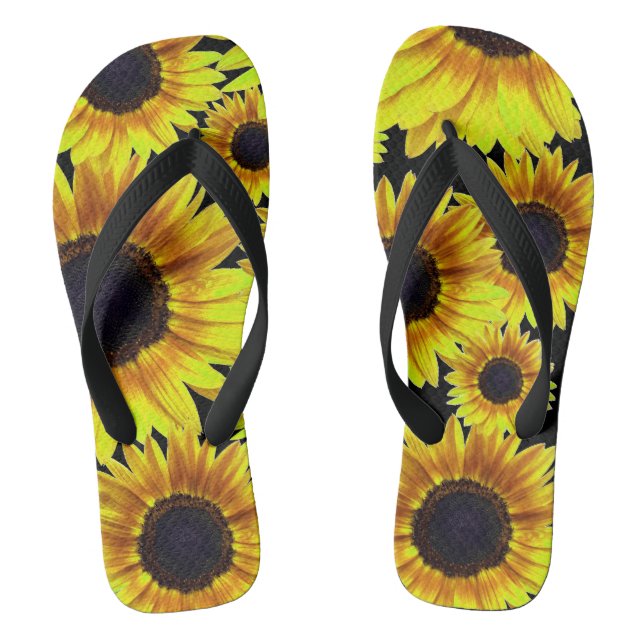 Chanclas Girasol amarillo brillante - (Plantilla)