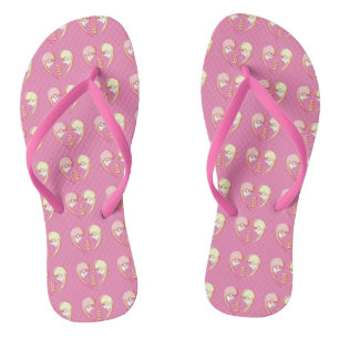 Chanclas Girly BFF Karaoke Love Heart