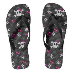 Chanclas Girly Gothic Skulls