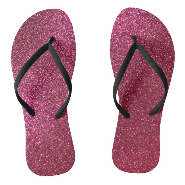 Chanclas Girly Sparkly Wine Burgundy Purpurina rojo (Plantilla)