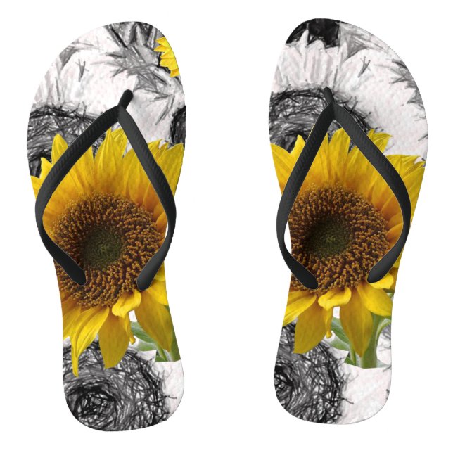 Chanclas Giro de girasol (Plantilla)