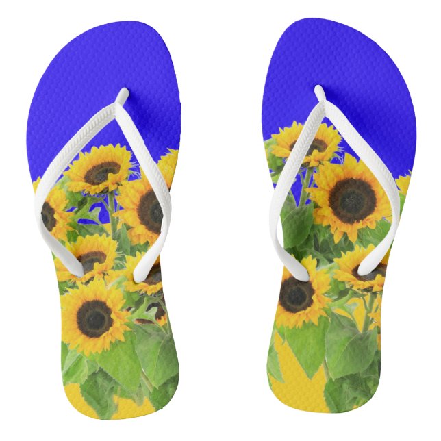 Chanclas Giro de girasoles (Plantilla)