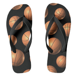 Chanclas Giro de giro del patrón de baloncesto - Correa anc
