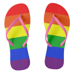 Chanclas Giro de tiras arco iris