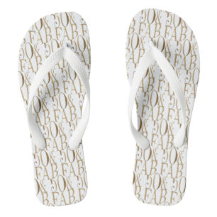 Chanclas Glam Gold Glitz 50 y Fabuloso patrón