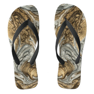 Chanclas glamour 004 marrón líquido flip flops