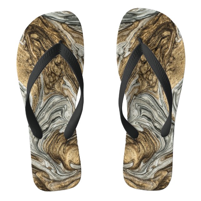 Chanclas glamour 004 marrón líquido flip flops (Plantilla)