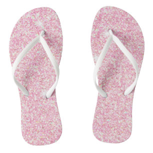 Chanclas Glitz rosa pastel y glam