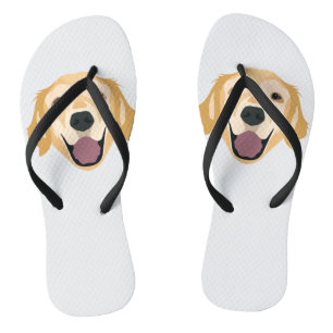 Chanclas Golden retriever del ilustracion