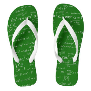 Chanclas Graciosas ecuaciones matemáticas chalkboard matem