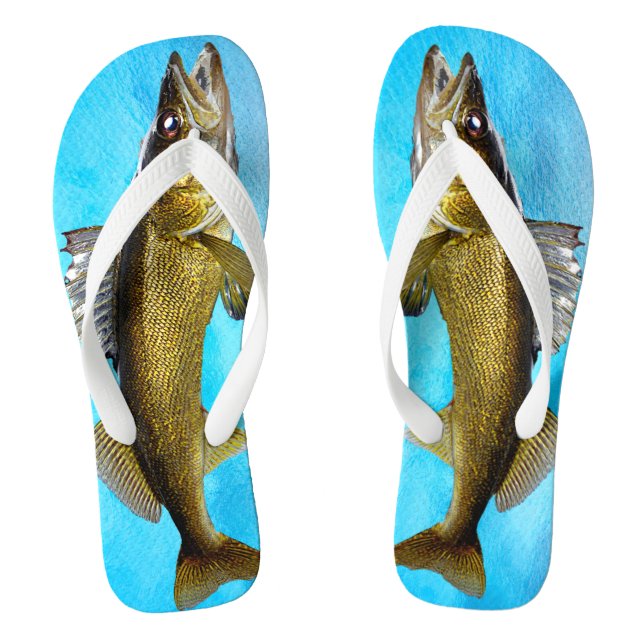 Chanclas Gracioso Walleye Pike para el pescador (Plantilla)