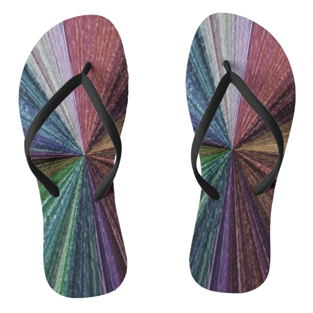 Chanclas Gradiente circular Arcoiris terrestre (Plantilla)