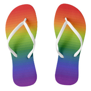 Chanclas Gradiente de arco iris tachado