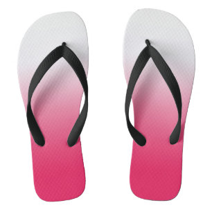 Chanclas Gradiente rojo y blanco de verano brillante oscuro