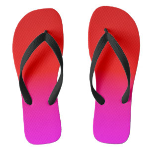 Chanclas gradiente rosa rojo oscuro , escarlata , rojo , ro