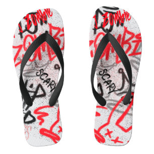 Chanclas Graffiti callejero Hip Hop Scary