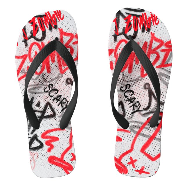 Chanclas Graffiti callejero Hip Hop Scary  (Plantilla)