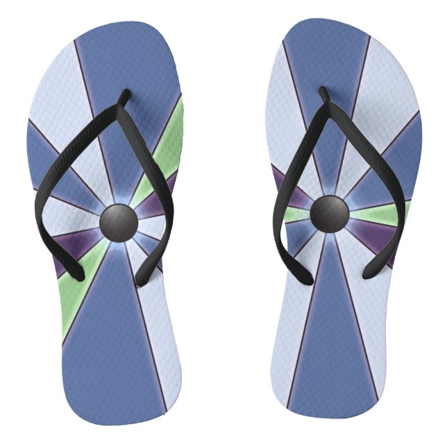 Chanclas Gráfico de color azul (Plantilla)