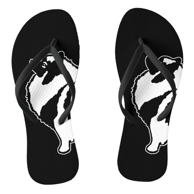 Chanclas Gráficos de Keeshond - Arte de perro original lind (Plantilla)