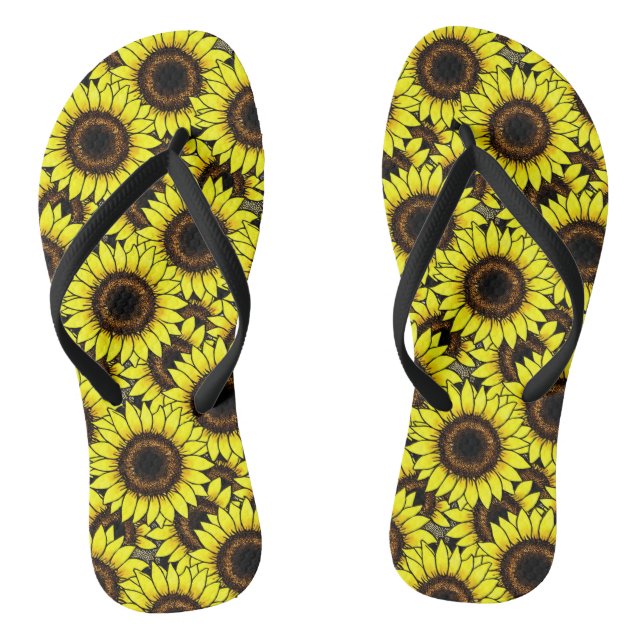 Chanclas Grandes Sunflower dorados (Plantilla)