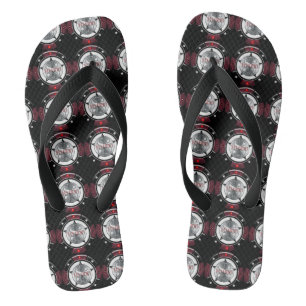 Chanclas Granes apostadores negros y rojo $10.000.