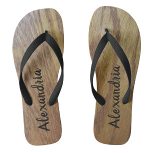 Chanclas Grano de madera personalizado