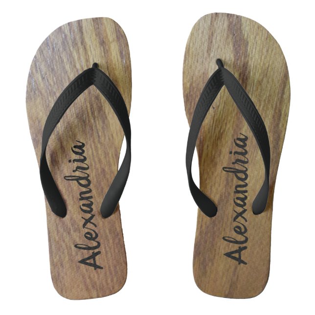 Chanclas Grano de madera personalizado (Plantilla)