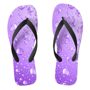 Chanclas Grasas de lluvia abstractas de púrpura metálica