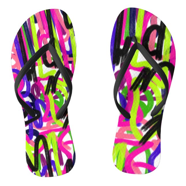 Chanclas Grietas en colores (Plantilla)