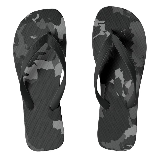 Chanclas gris y negro abstracto (Plantilla)