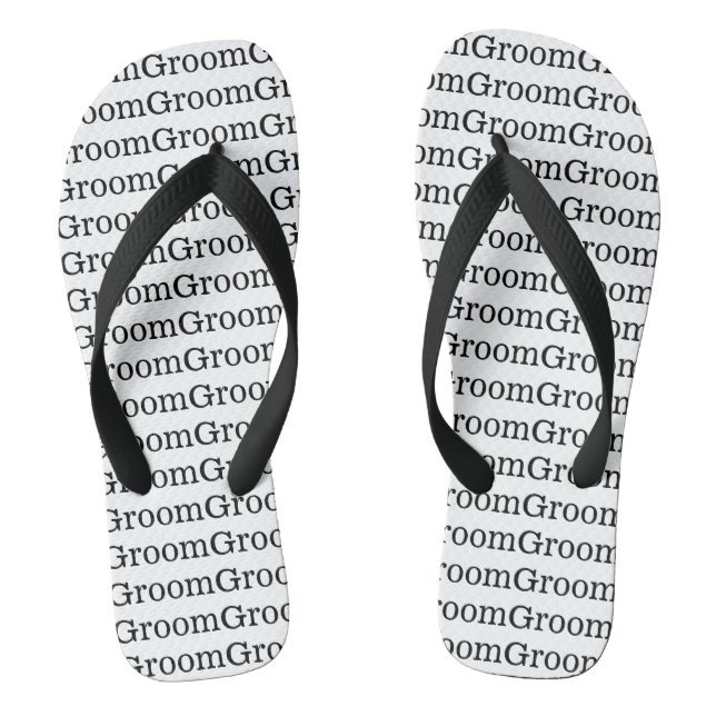 Chanclas Groom Boda Flip Flops (Plantilla)