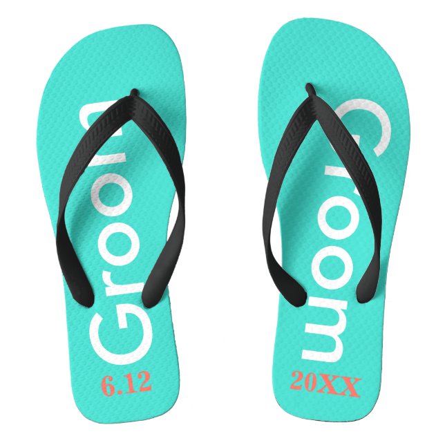Chanclas Groom Turquoise (Plantilla)