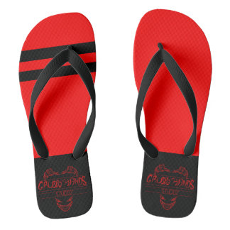 Chanclas Grubby Hands Studio Red Flip Flops